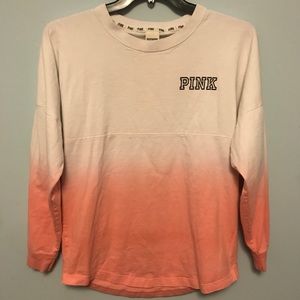 PINK Victoria’s Secret Ombré Long Sleeve Shirt